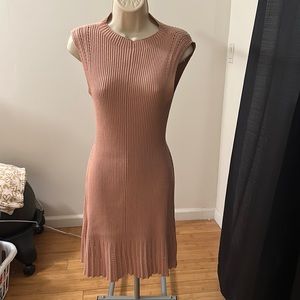 Blush pink knitted Club Monaco dress